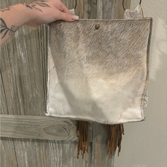 Genuine leather and cow hide purse and wallet - Picture 4 of 5